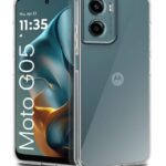 kelpuj Transparent Back Cover Case for Motorola Moto G05 | Raised Bumps for Full Device & Camera Protection Shockproof TPU Silicone Back Case Mobile Cover Transparent