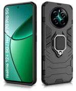 Shock Proof Back Case Mobile Cover for Realme Narzo 70 | Narzo 70 Pro | Realme 12 Plus | P1 5G | Back Cover Case (Tough Armor | Hybrid PC + TPU | Ring Holder & in-Built Kickstand | Black) - Image 5