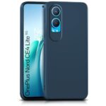 Back Cover for 1+ OnePlus Nord CE 4 Lite 5G | Ultra Slim Soft Rubberised Case | Inner Velvet Fabric Lining | Matte Silicone Flexible Mobile Case | Camera Protection - Blue