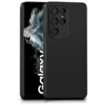 Back Cover for Samsung Galaxy S22 Ultra 5G | Ultra Slim Soft Rubberised Case (Black)