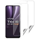 Unbreakable Nano Film Glass Screen Protector for Vivo T4X 5G | IQOO Z10X 5G [ Flexible Like a Screen Guard, Harder Than a Tempered Glass ]  Pack of 2 Transparent