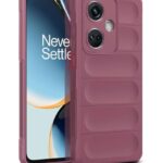 Ultimate Silicon Back Cover Case for 1+ OnePlus Nord CE 3 5G | Military Grade Drop Protection Shockproof Bumper | Anti-Slip Grip | Scratch Proof Micro-Fibre Cloth Inside (Crimson Red)