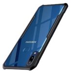 Shock Proof Clear Protective Back Case for Samsung Galaxy A10s | Galaxy M01s - AirEDGE Technology | 360 Degree Camera Protection | Transparent Hybrid Back Case Mobile Cover - Black