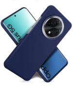 kelpuj Slim Frameless Back Cover for Oppo F27 Pro Plus 5G | Ultra Thin Lightweight Design & Camera Protection | Soft Matte Silicone Flexible Mobile Case (Blue) - Image 5