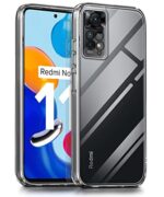 Ultra-Hybrid Crystal Clear Back Case Cover for Xiaomi Redmi Note 11 | 11s 5G | Hard Back | Slim Fit Shockproof Design | Camera Protection Bump | Back Cover Case (PC,TPU | Transparent)