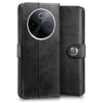 Shock Proof Flip Cover Back Case for Iqoo Z10 5G | Magnetic Wallet Leather Case with Stand - Image 3