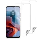 Unbreakable Nano Film Glass Screen Protector for Moto G34 5G | Moto G45 5G [ Flexible like a Screen Guard, Harder than a Tempered Glass ]  Pack Of 2