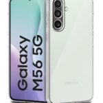 Transparent Back Cover Case for Samsung Galaxy M56 5G | Galaxy F56 5G | Raised Bumps for Full Device & Camera Protection Shockproof TPU Silicone Mobile Case Transparent