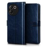 Shock Proof Flip Cover Back Case for Vivo V30E 5G | Magnetic Wallet Leather Case with Stand - Image 5