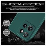 kelpuj Back Cover for Motorola Moto Edge 50 Neo 5G | Ultra Slim Soft Rubberised Case | Inner Velvet Fabric Lining | Matte Silicone Flexible Mobile Case | Camera Protection - Green - Image 7