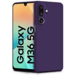 kelpuj Back Cover for Samsung Galaxy M36 5G | Samsung Galaxy F36 5G | Ultra Slim Soft Rubberised Case (Purple)