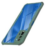 Shock Proof Clear Back Case Mobile Cover for Xiaomi Mi Redmi 9 Power (Hard | Hybrid PC + TPU | Full Armour Device & Camera Protection | Camo Green)