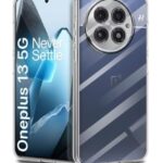 Transparent Back Cover Case for 1+ OnePlus 13 5G | Raised Bumps for Full Device & Camera Protection Shockproof TPU Silicone Back Case Mobile Cover Transparent