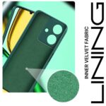Back Cover for Realme Narzo N61 | Realme C61 | Ultra Slim Soft Rubberised Case | Inner Velvet Fabric Lining | Matte Silicone Flexible Mobile Case | Camera Protection -Green - Image 3
