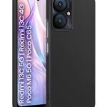 Slim Frameless Back Cover for Mi Redmi 13C 5G | Redmi 13C 4G | Poco M6 5G | Poco C65 | Ultra Thin Lightweight Design & Camera Protection | Soft Matte Silicone Flexible Mobile Case (Black)