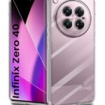 Transparent Back Cover Case for Infinix Zero 40 5G | Raised Bumps for Full Device & Camera Protection Shockproof TPU Silicone Back Case Mobile Cover Transparent