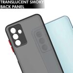 kelpuj Translucent Hybrid Back Case Cover for Samsung Galaxy F23 5G | Smoked Matte Back | 360 Degree Protection | Protective Hard Case (Black Bumper) - Image 3