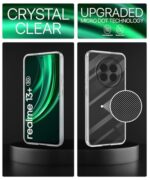 Transparent Back Cover Case for Realme 13 Plus 5G | Realme P1 Speed 5G | Raised Bumps for Full Device & Camera Protection Shockproof TPU Silicone Back Case Mobile Cover Transparent - Image 7