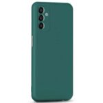 Back Cover for Samsung Galaxy A04s | Ultra Slim Soft Rubberised Case | Inner Velvet Fabric Lining | Matte Silicone Flexible Mobile Case | Camera Protection - Green - Image 3