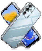Ultra-Hybrid Clear Back Case Cover Designed for Samsung Galaxy A05S 5G | Galaxy M14 4G | Sleek Hard Back | Cushion Edge Technology Shockproof Drop & Camera Protection Bump Transparent - Image 3