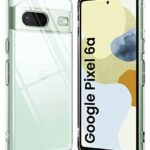 Crystal Clear Transparent Back Case Cover for Google Pixel 6A | Full Device & Camera Protection Shockproof TPU Silicone Back Cover Case Transparent