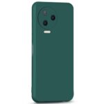 Back Cover for Infinix Note 12 Pro | Ultra Slim Soft Rubberised Case | Inner Velvet Fabric Lining | Matte Silicone Flexible Mobile Case | Camera Protection - Green - Image 3