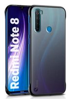 Ultra Slim Shock Proof Back Case Cover for XIAOMI Redmi Note 8 (Hard | Hybrid PC & TPU Bumper | Ultimate Frameless Design, Full Protection | DarkNight Matte Black)