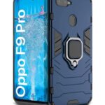 Shock Proof Back Case Mobile Cover for Realme U1 | Oppo F9 Pro | Back Cover Case (Tough Armor | Hybrid PC + TPU | Ring Holder & in-Built Kickstand | Blue)