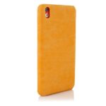 Handmade Weathered Leather Texture Collection Back Case Cover for HTC Desire 816/816g (Textured Yellow)
