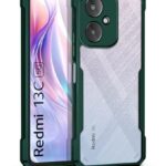 Shock Proof Clear Protective Back Case for Xiaomi Redmi 13C 5G | Poco M6 5G (Green)
