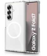 Ultra-Hybrid Back Case Cover for Samsung Galaxy Z Fold 7 5G | Compatible with MagSafe | Drop and Camera Protection | Shock Proof Crystal Clear Mobile Back Case (PC+TPU, Transparent)