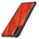 Shock Proof Clear Back Case Mobile Cover for Xiaomi Mi Redmi 9 Power (Hard | Hybrid PC + TPU | Full Armour Device & Camera Protection | Black)