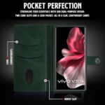 Shock Proof Flip Cover Back Case for Vivo V30E 5G | Magnetic Wallet Leather Case with Stand - Image 6