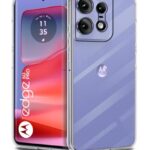 Crystal Clear Transparent Back Case Cover for Motorola Moto Edge 50 Pro | Full Device & Camera Protection Shockproof TPU | Flexible Silicone Back Cover Case Transparent