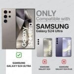 Slim Frameless Back Cover for Samsung Galaxy S24 Ultra 5G | Ultra Thin Lightweight Design & Camera Protection | Soft Matte Silicone Flexible Mobile Case (Grey) - Image 3