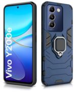 Shock Proof Back Case Mobile Cover for Vivo Y200e 5G | Vivo T3 5G | Back Cover Case (Tough Armor | Hybrid PC + TPU | Ring Holder & inBuilt Kickstand | Blue) - Image 5