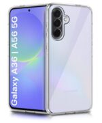 Transparent Back Cover Case for Samsung Galaxy A36 5G | Galaxy A56 5G | Raised Bumps for Full Device & Camera Protection Shockproof TPU Silicone Back Case Mobile Cover Transparent