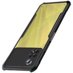 Shock Proof Clear Back Cover Case Mobile Cover for Poco X4 Pro 5G (Hard | Hybrid PC + TPU | Full Armour Device & Camera Protection | Black)