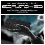 Back Cover for Samsung Galaxy S22 Ultra 5G | Ultra Slim Soft Rubberised Case (Black) - Image 7