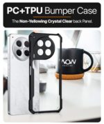 Shock Proof Clear Protective Back Case for Tecno Camon 30 5G AirEDGE Technology | 360 Degree Camera Protection | Transparent Hybrid Back Case Mobile Cover Black - Image 7