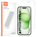 Unbreakable Nano Film Glass Screen Protector for Apple iPhone 15 Plus [ Flexible like a Screen Guard, Harder than a Tempered Glass ]  Pack Of 2 - Image 5
