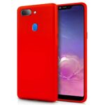 Thermoplastic Polyurethane Shock Proof Ultra Thin Matte Anti Slip Soft Back Cover with Camera Protection Bump for Oppo Realme 2 - Crimson Red [ Launch Offer ]
