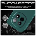 kelpuj Back Cover for Realme P2 Pro 5G | Ultra Slim Soft Rubberised Case | Inner Velvet Fabric Lining | Matte Silicone Flexible Mobile Case | Camera Protection - Green - Image 5