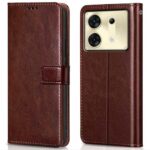 Shock Proof Flip Cover Back Case for Infinix Zero 30 5G | Magnetic Wallet Leather Case with Stand