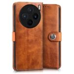 Shock Proof Flip Cover Back Case for Vivo X200 5G | Magnetic Wallet Leather Case with Stand - Image 5