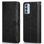 Shock Proof Flip Cover Back Case for Samsung Galaxy F23 5G | Magnetic Wallet Leather Case with Stand