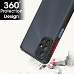 Translucent Hybrid BackCase Cover for Xiaomi Mi Redmi 10 Prime | Smoked Matte Back | 360 Degree Protection | Protective Hard Case (Black Bumper) - Image 3