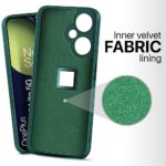 Slim Ultra Soft Rubberised Back Cover for 1+ OnePlus Nord CE 3 Lite 5G | Inner Velvet Fabric Lining | Matte Silicone Flexible Camera Protection Back Case - Green - Image 7