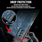 Shock Proof Flip Cover Back Case for Motorola Moto G60 | Magnetic Wallet Leather Case with Stand - Image 7