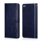 Shock Proof Flip Cover Back Case for Xiaomi Redmi Go | Magnetic Wallet Leather Case with Stand